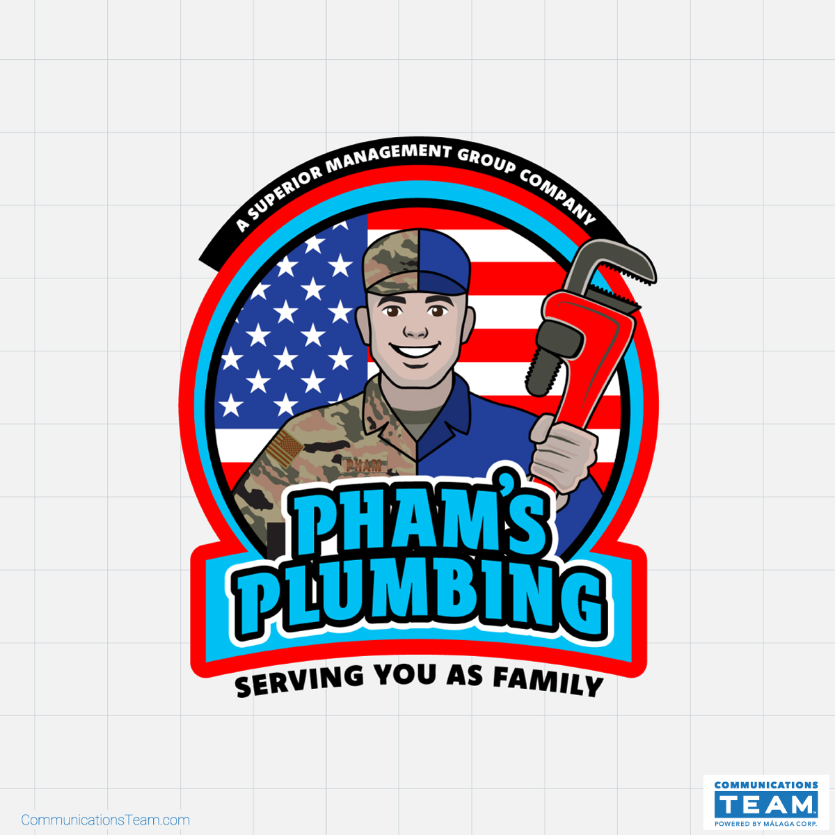 Communications-Team-Portfolio-Phams-Plumbing-Logo